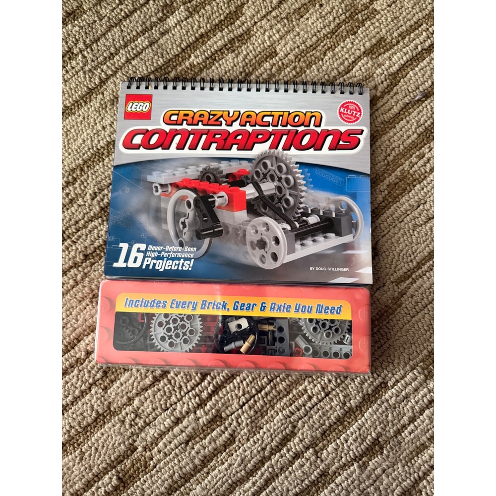 LEGO Klutz Crazy Action Contraptions Book 16 Projects STEM Building Kit 87pc NEW